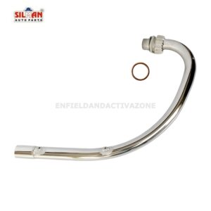 EAZ Silman LPA3 Premium Chrome Free Flow Bend Pipe | Royal Enfield Classic 350/500, Standard & Electra BS3/BS4