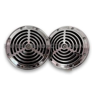 EAZ Roots Megasonic Dual Tone Horn Set (Chrome) – Universal High-Performance Horn for Motorcycles & Cars