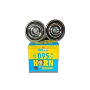 Uno Minda D95 Universal 12V Dual Tone Horn Set (High & Low) for Royal Enfield, All Motorcycles & Cars – High-Decibel Sharp Alert – Pair of 2