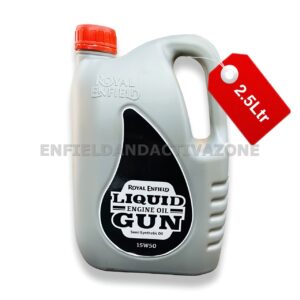 Royal Enfield Liquid Gun 15W-50 Semi-Synthetic Engine Oil – Genuine 2.5L Pack for Classic, Bullet,- Part Number- 3600028