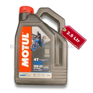 Motul 3000 4T 15W-50 Premium Mineral Engine Oil – 2.5 Litre Pack – API SN, JASO MA2 – For Royal Enfield Classic, Bullet & Thunderbird