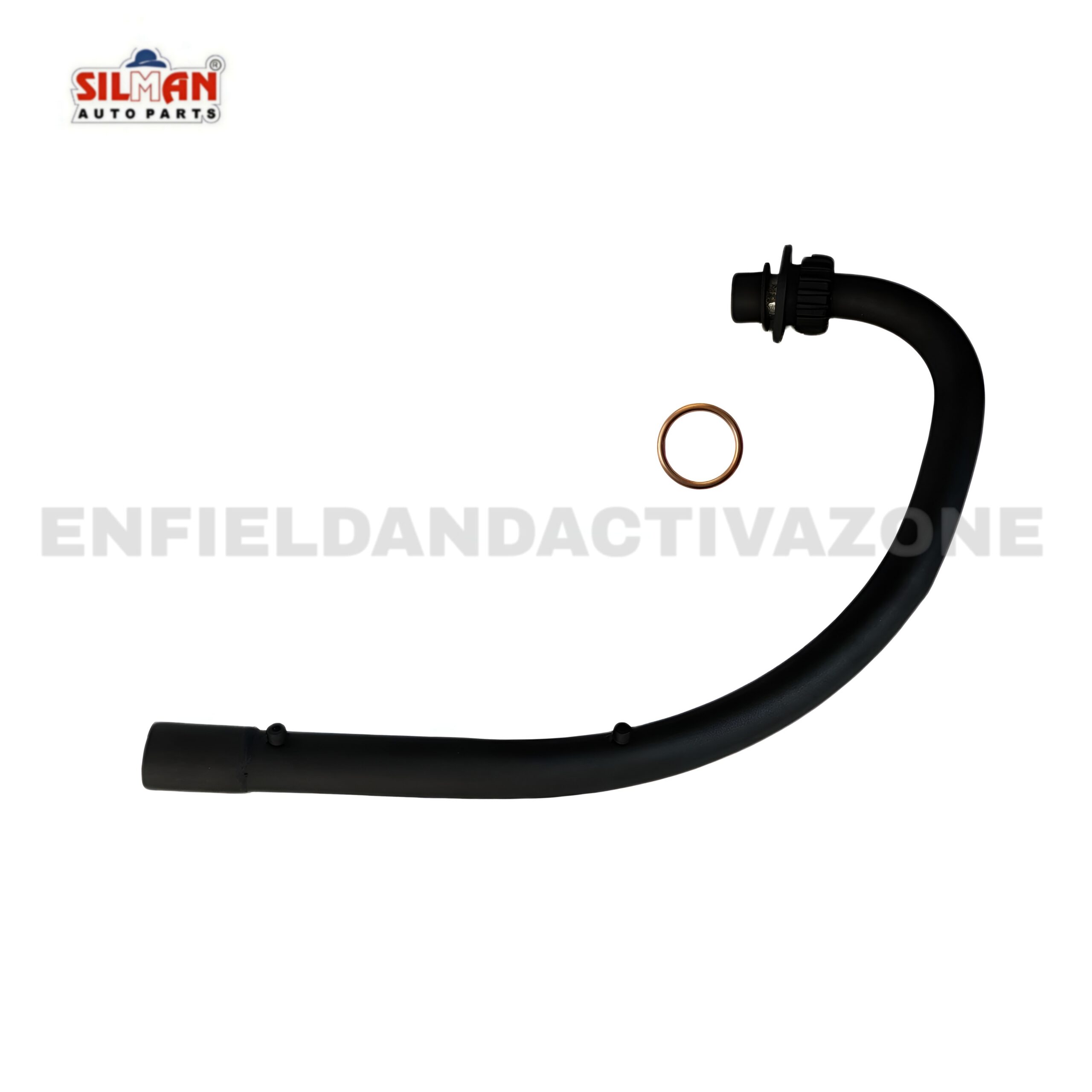 EAZ Silman LPA4 Premium Matte Black Free Flow Bend Pipe | Royal Enfield Classic 350/500, Bullet & Electra BS3/BS4