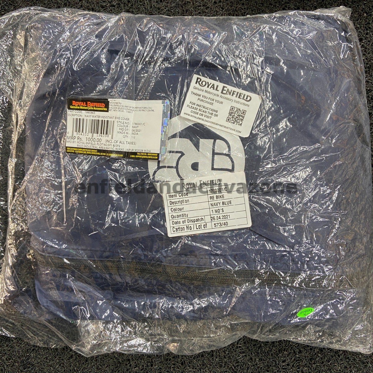 Navy Water Resistant Bike Cover – Enfield And Activa Zone