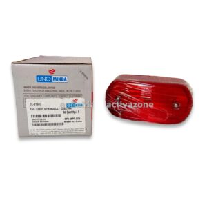 Uno Minda Tail Light Assembly for Royal Enfield Bullet Electra – Premium Red Lens Rear Lamp – Part No. TL-6160C