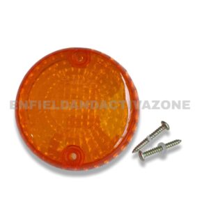 Swiss Blinker Indicator Lens (SAP-1028L) – Amber – For Royal Enfield Classic 350, Bullet & Electra (UCE & Legacy Models)