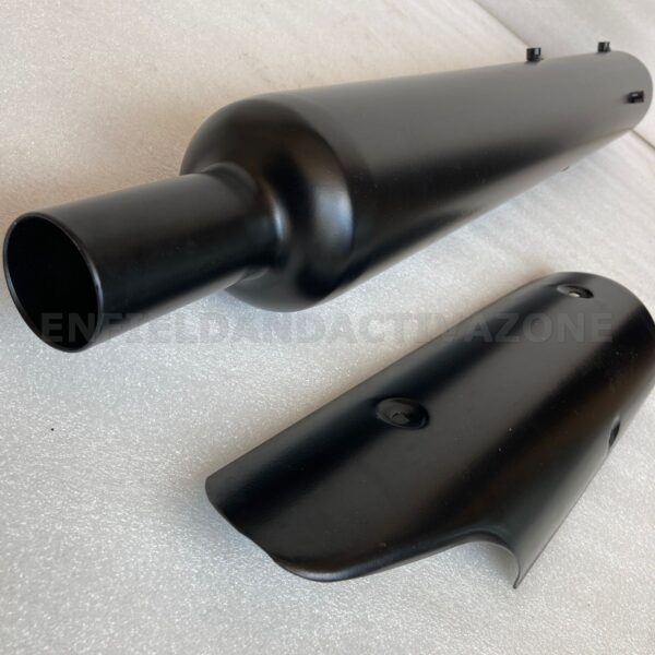 Silman Exhaust Replica Combo In Black Compatible for Royal Enfield Bs3/BS4/Bs6 Models - Image 6