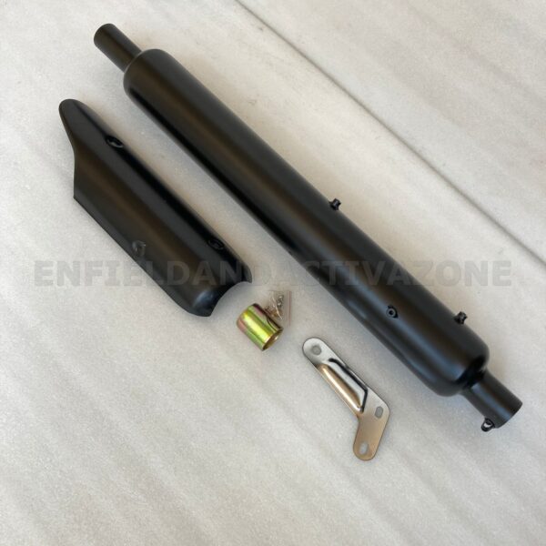 Silman Exhaust Replica Combo In Black Compatible for Royal Enfield Bs3/BS4/Bs6 Models - Image 5