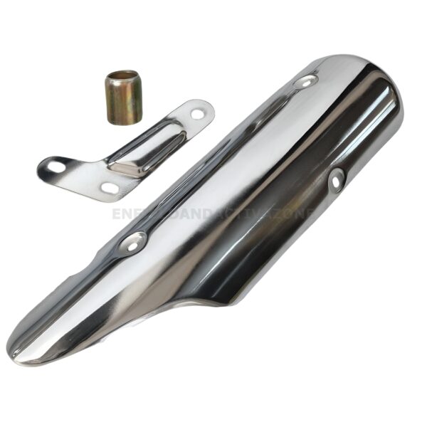 Stock Silencer Replica With Jaali For Royal Enfield Classic, Standard & Electra 350-500cc, Look and Sounding Same as Stock Silencer (CHROME, BS3/4 & BS6) - Image 2