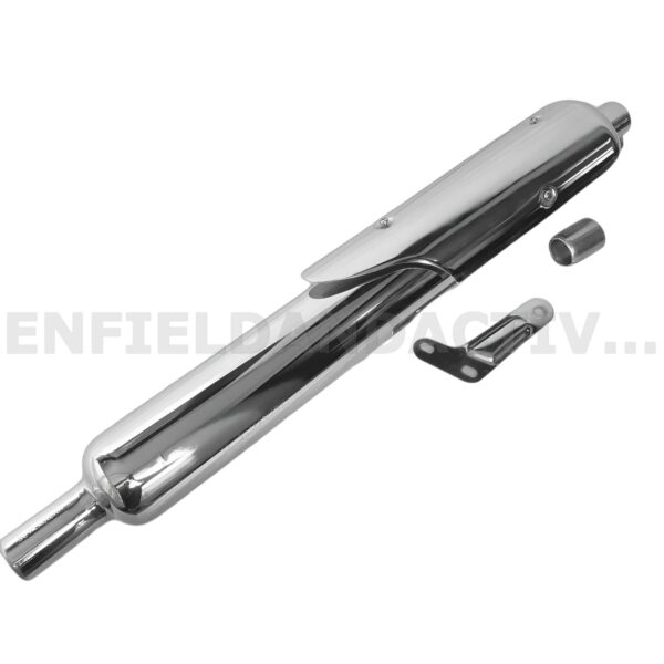 Stock Silencer Replica With Jaali For Royal Enfield Classic, Standard & Electra 350-500cc, Look and Sounding Same as Stock Silencer (CHROME, BS3/4 & BS6) - Image 5