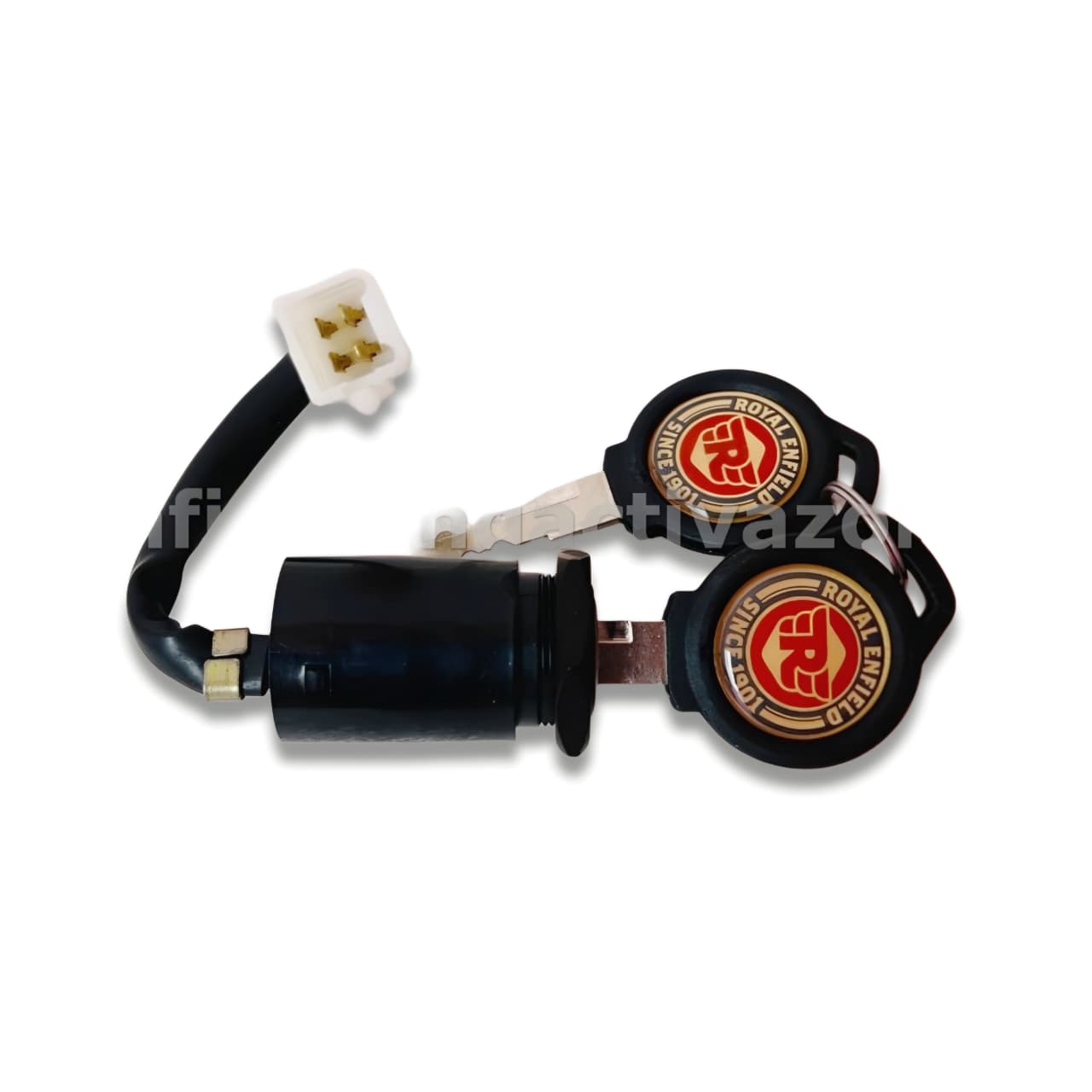 Royal Enfield Genuine Ignition Switch with Key for Old Model Bullet (Standard, Electra) – 4-Wire Configuration – Part No. 597130 - Image 2