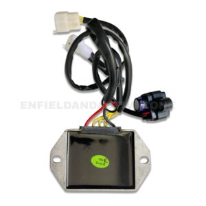 Varroc Regulator Rectifier (RR) Unit (RA79A) – 5-Wire with External Condenser – For Royal Enfield 350cc (Classic/Bullet/Electra UCE)