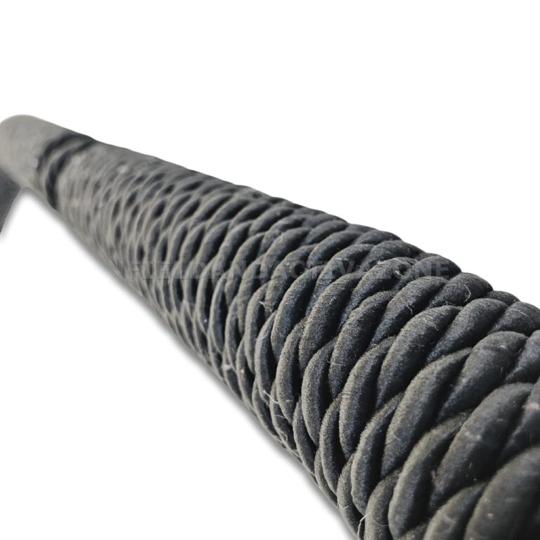 Black Rope Guard Octagon Heavy-Duty Leg Guard with Black Rope Wrapping for Royal Enfield ...