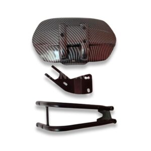 EAZ Universal Tyre Hugger for Royal Enfield Hunter 350 – Premium Carbon Fiber Finish – Heavy-Duty Rear Mudguard Protector