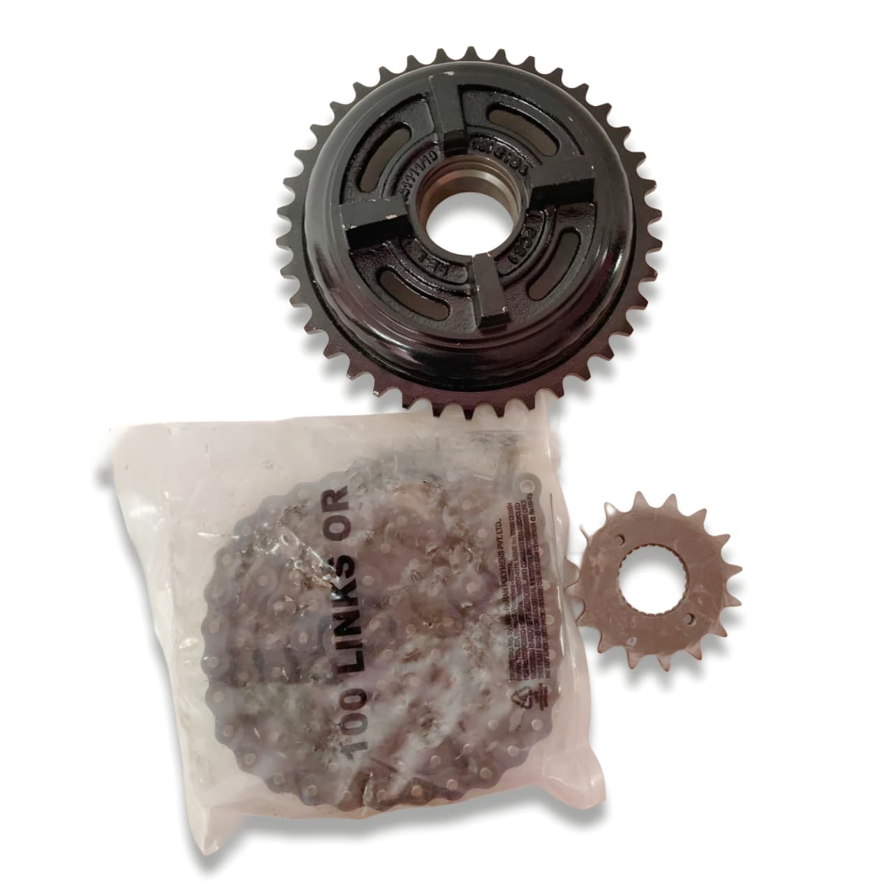 Royal Enfield Chain & Sprocket Kit (Single Disc) - Part No. 597463 (Set of 3) - Image 3