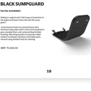 Royal Enfield Hunter 350 Black Sump Guard Genuine Motorcycle Accessories (GMA) | KXA00653
