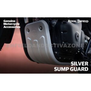 Royal Enfield Hunter 350 Sump Guard Silver | Genuine GMA Motorcycle Accessory | KXA00127