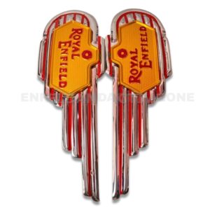 EAZ Metal Tank Monogram Set (Screw-Type) – For Royal Enfield Bullet Standard 350/500, Deluxe & G2 Vintage Models