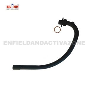 EAZ Silman LPA8 Premium Matte Black Free Flow Bend Pipe with O2 Sensor Port | Royal Enfield Classic 350, Standard & Electra UCE BS6