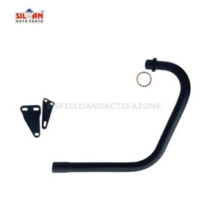 EAZ Silman LPA12 Premium Matte Black Free Flow Bend Pipe with Single Sensor Port | Royal Enfield Classic Reborn, Meteor 350 & New Bullet 350