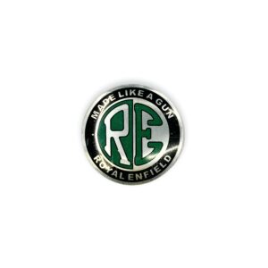 RE Logo Metal Sticker silver