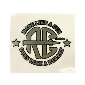 Royal enfield made like a gun sticker set of 2