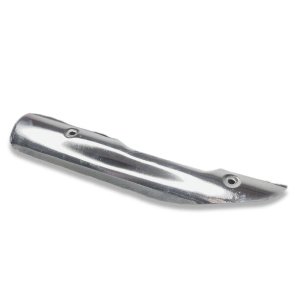 Chrome Bend Pipe Plate for Royal Enfield – Shiny Exhaust Heat Shield - Image 3