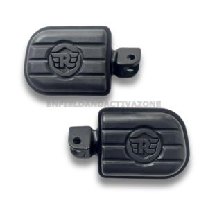 Royal Enfield Classic 350 Reborn, Meteor 350 & Bullet 350 Foot Pegs Black | Genuine Footrest Set | KXA00031