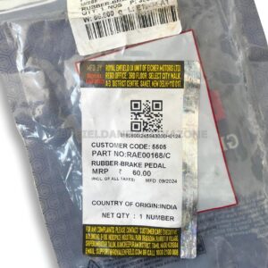 Rear Brake Pedal Rubber for Royal Enfield Classic 350 Reborn J-Series (RAE00168/C)