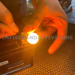 Indicator Bulbs Set of 4 Moon Style (Orange/Amber) – 12V High-Visibility for Royal Enfield & Universal Motorcycles