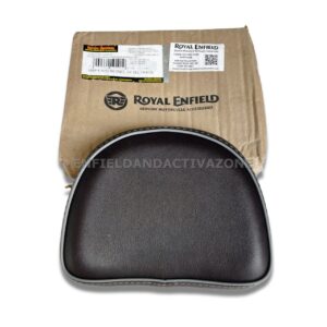 Genuine Royal Enfield Brown Passenger Backrest Pad (KXA00102) – OEM Lumbar Support Pad for Meteor 350