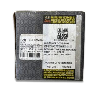 Genuine Royal Enfield Deep Groove Ball Bearing 6007-RS1/C3 (570469/A) – OEM Right-Hand Crankcase Main Bearing