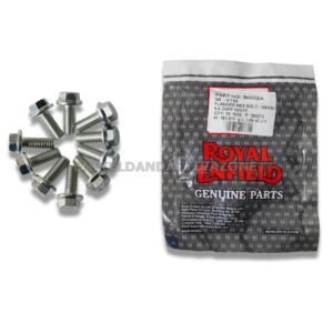 Genuine Royal Enfield Flanged Hex Bolt M8x20 (586002/A) – OEM Grade 8.8 Fastener for Classic, Bullet, Thunderbird & Himalayan