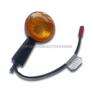 Genuine Royal Enfield Trafficator Assembly with Bulb (RAN00417/A) For J Series – Rear Left Turn Indicator (Textured Black)