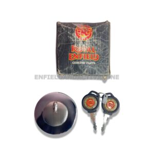 Genuine Royal Enfield Fuel Tank Cap with Key (597128) – OEM Locking Gas Cap for Bullet & Electra UCE Models