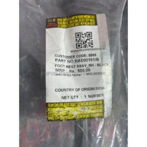 Genuine Royal Enfield Right Footrest Assembly (RAE00191/B) – OEM Rider Footpeg for Classic 350/500 ABS Models