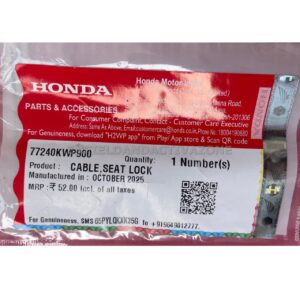Genuine Honda Cable, Seat Lock (77240KWP900) for Honda Activa – OEM Underseat Storage Release Cable