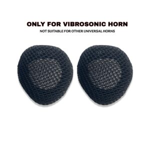 EAZ Horn Cover Jaali Set (Pack of 2) – Custom Fit for Roots Vibrosonic Horns – Dust & Water Shield – Premium Black Mesh