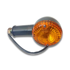 Royal Enfield Genuine Front Left (LH) Trafficator – Matte Black with Orange Lens for Classic 350/500 – Part No. 590602/A