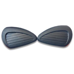 Genuine Royal Enfield Thigh Pad Kit (Black) for Classic 350 / 500 UCE – Tank Grip Protectors – Part No. 888015