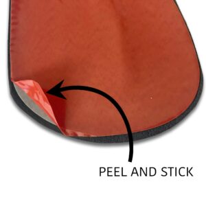 Genuine Royal Enfield Thigh Pad Kit (Black) for Classic 350 / 500 UCE – Tank Grip Protectors – Part No. 888015