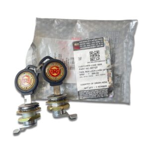 Genuine Royal Enfield Tool Box Lock Set (LH & RH) with Common Keys for Bullet & Classic 350/500 – Part No. 597127