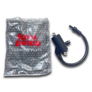 Genuine Royal Enfield Ignition Coil with Waterproof Suppressor Cap – For Classic, Bullet & Electra UCE Models – Part No. RAC00155/A