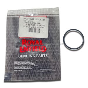 Genuine Royal Enfield Oil Drain Cap O-Ring – For Classic 350/500, Bullet, Thunderbird UCE Models – Part No. 570057/B ( Per Piece)