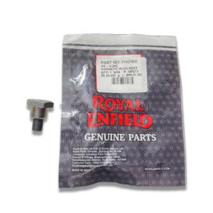 Genuine Royal Enfield Magnetic Oil Drain Plug Assembly for Classic 350, Bullet, Thunderbird UCE – Part No. 570276/E