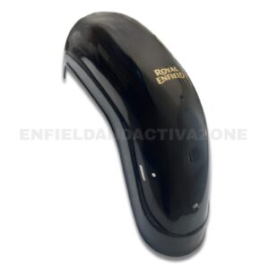 Genuine Royal Enfield Rear Mudguard Assembly (Black) with Sticker – For Bullet 350 Standard & Bullet 350 ES (UCE) – Part No. 866133