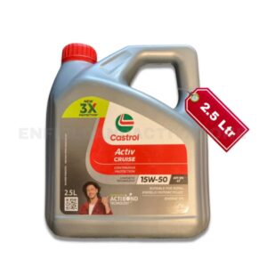 Castrol Activ Cruise 15W-50 4T Engine Oil – 2.5 Litre Pack for Royal Enfield Classic, Bullet & Thunderbird – Actibond Technology