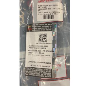 Genuine Royal Enfield Hand Grip RH-FR with Counter Weight – For Classic, Bullet & Himalayan – Part No. 521185/A