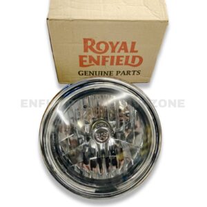 Genuine Royal Enfield Headlamp Assembly with Bulb – For Classic 350 Reborn & Meteor 350 – Part No. RAN00041/E