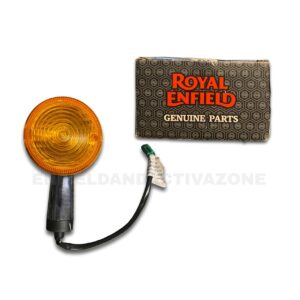 Genuine Royal Enfield Chrome Trafficator Assembly with Bulb For Classic Reborn, Meteor 350 & New Bullet 350 (FLH & RRH) – Part No. RAN00381/A