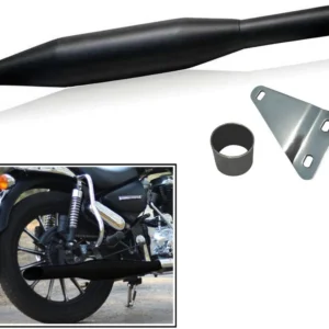 EAZ Redrooster Exhaust Silencer For Royal Enfield Classic, Bullet, Electra, Thunderbird- Heavy Bass Exhaust